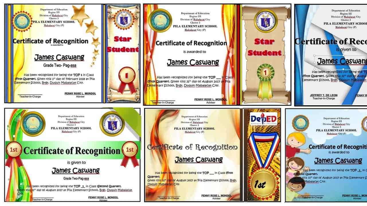 Award Certificates Editable And Ready For Printing Award Certificates Editable And Ready For Printing