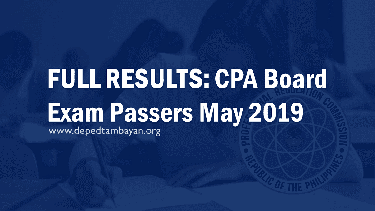 CPA Board Exam Result DepEd Tambayan