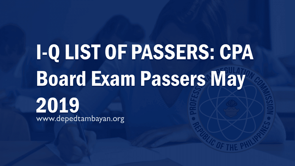 CPA Board Exam Result | DepEd Tambayan