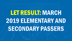 LET Result | DepEd Tambayan