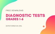 Diagnostic Tests GRADE 1 6 SY 2019 2020 