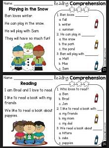 14 Reading Comprehension Worksheets