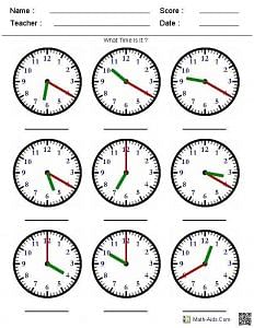 How To Read Time Worksheets