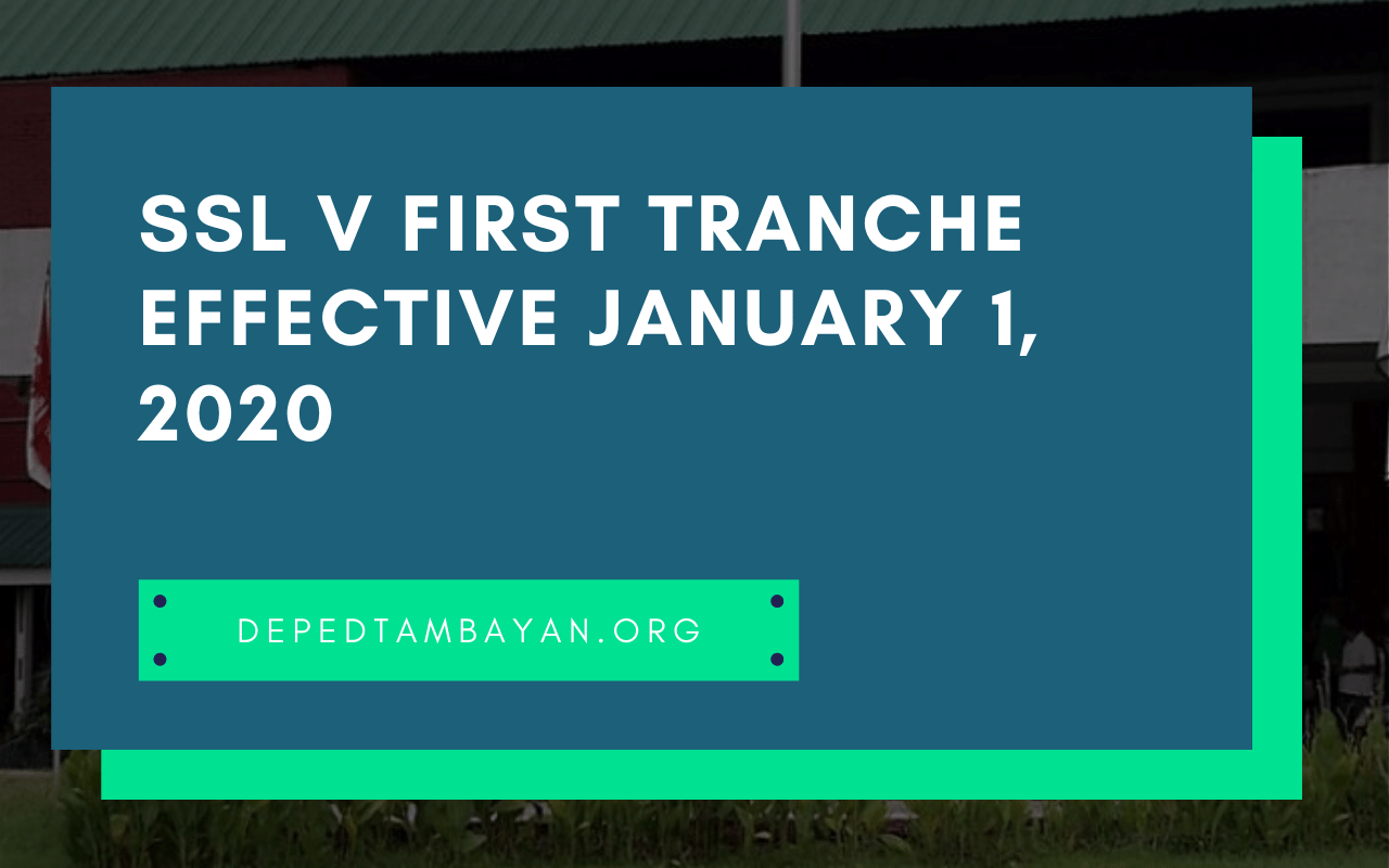 Ssl V First Tranche Effective January 1 Ssl V First Tranche Effective January 1