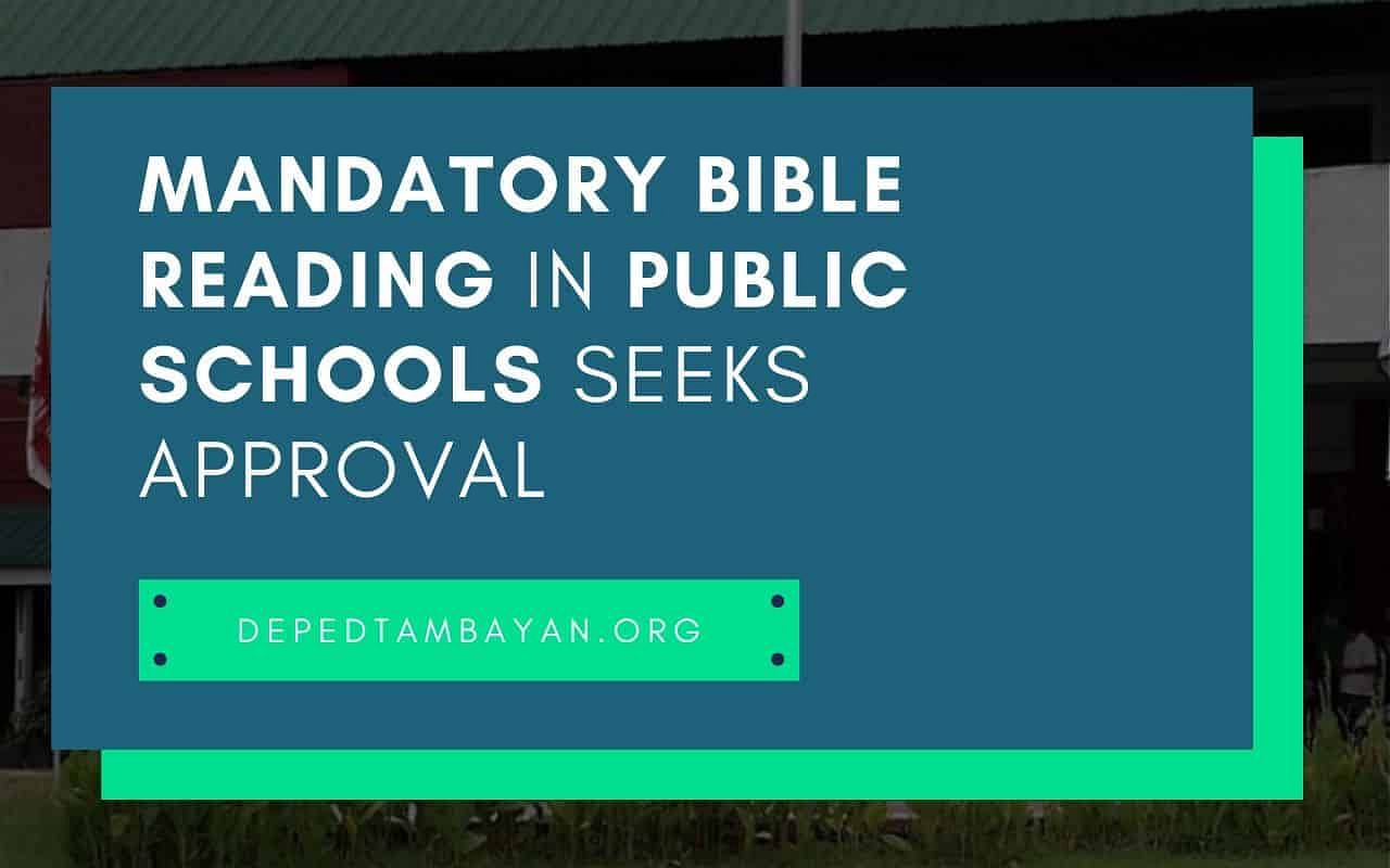 Mandatory Bible Reading In Public Schools Seeks Approval