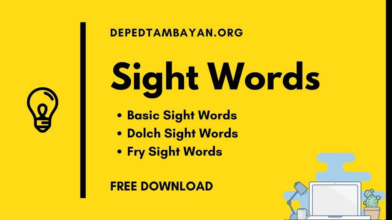 Dolch Sight Words Free Download