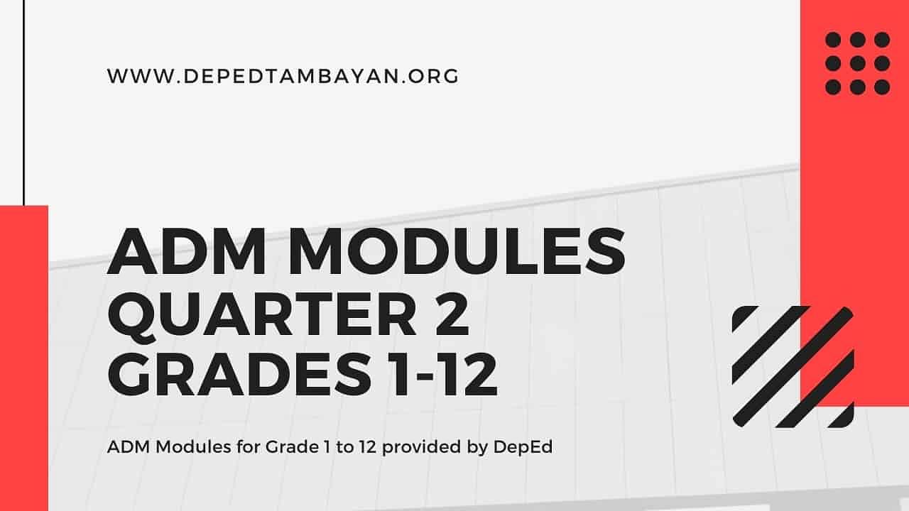 Quarter 2 Adm Modules For Grade 9 Sy 2020 2021 4606