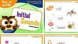 Initial sounds worksheets