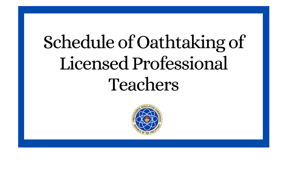 Oathtaking of licensed professional teachers